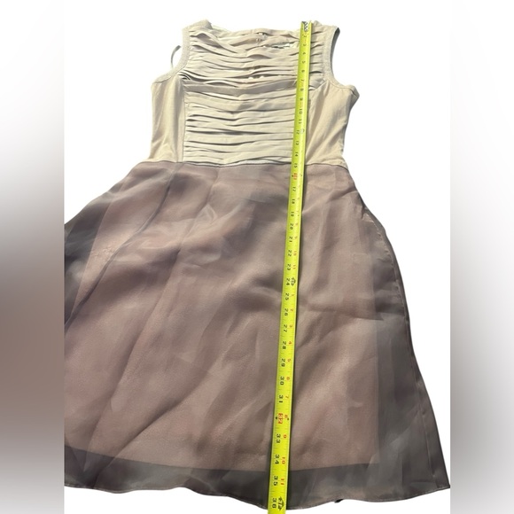 Reiss Adi Ribbon Double Skirt Dress Pink And Beige Size US 8 M.S.R.P 495.00 - Picture 10 of 12